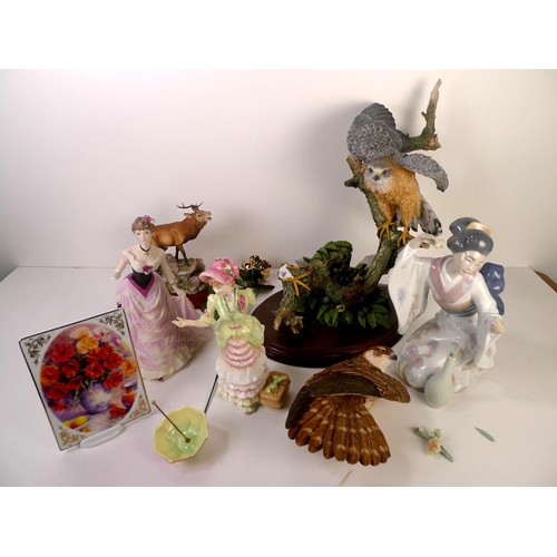 203 - A small collection of miscellaneous damaged ceramic and resin figures