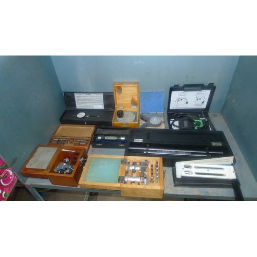 80 - 1 box containing a quantity of various inspection equipment