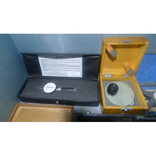 80 - 1 box containing a quantity of various inspection equipment