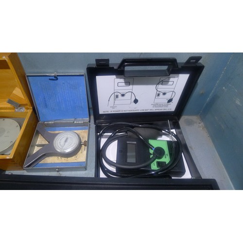 80 - 1 box containing a quantity of various inspection equipment