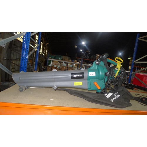 2136 - 1 Power Base garden blower / vacuum type BDG1000, 240v