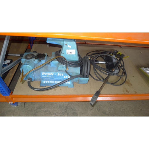 2149 - 1 pressure washer by Morpak type Profi Jet 100, 240v with hose, lance and brush attachment