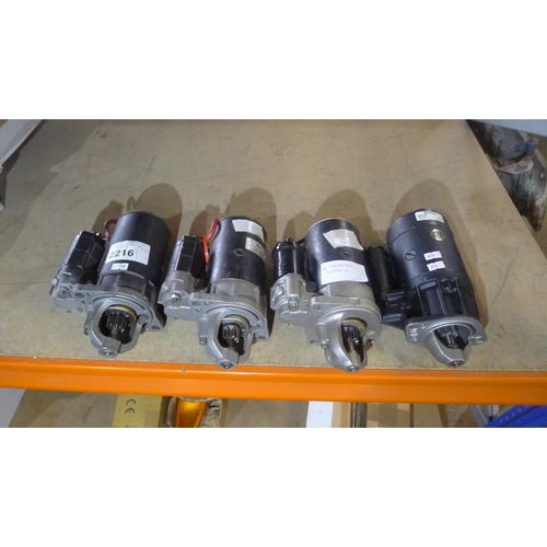 2216 - 4 Lucas starter motors