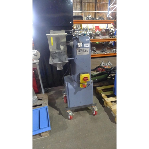 2244 - 1 Union Jubilee single end pedestal polishing machine on wheels, 240v