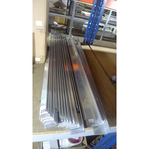 2260 - A quantity of metal stair nosings