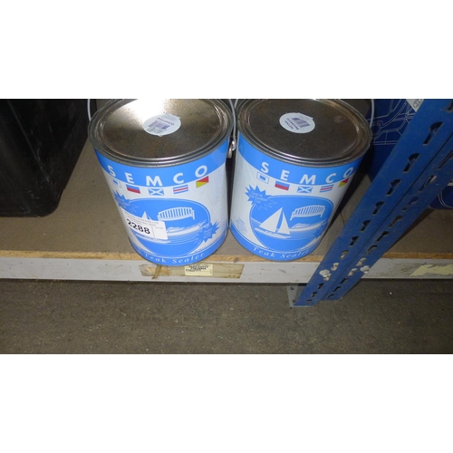 2288 - 2 x 1 gallon cans (3784ml) of Semco Teak Sealer