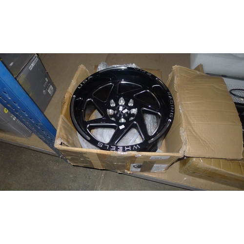 2301 - 1 alloy wheel by VMS Racing Wheels USA type VWTY001, size 15 x 8, offset 20, finish black milling - ... 