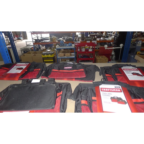 2317 - 5 x Craftsman Tool Bag Combo sets - each combo set comprises of 1 x 18inch bag & 1 x 13 inch bag - c... 