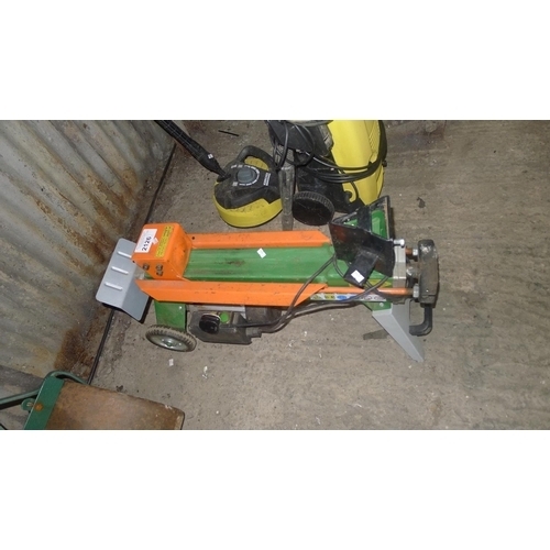 2126 - 1 log splitter type LS4T-37 (4 ton, 37cm cutting length), 240v - No make visible