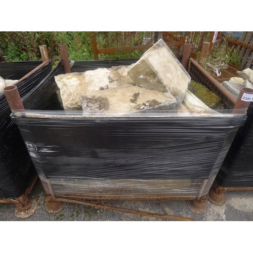 2380 - A quantity of vintage reclaimed stone - Stillage is not included