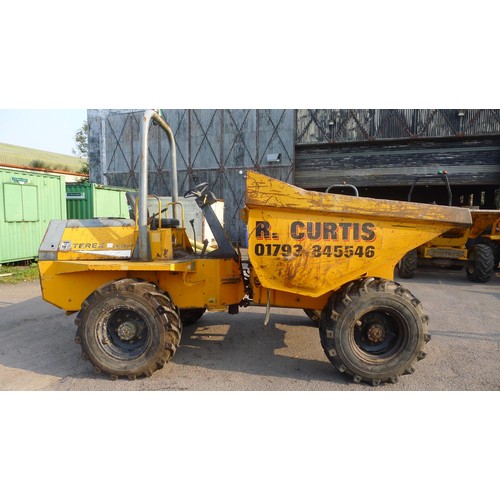 2393 - 1 Benford Terex 6 ton dumper model 6001 PTR, YOM?, serial number SLBDDN00E306EE303 (D6-1) Hour reads... 