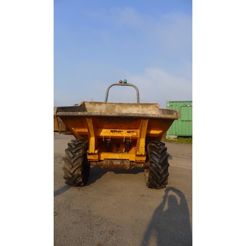 2393 - 1 Benford Terex 6 ton dumper model 6001 PTR, YOM?, serial number SLBDDN00E306EE303 (D6-1) Hour reads... 