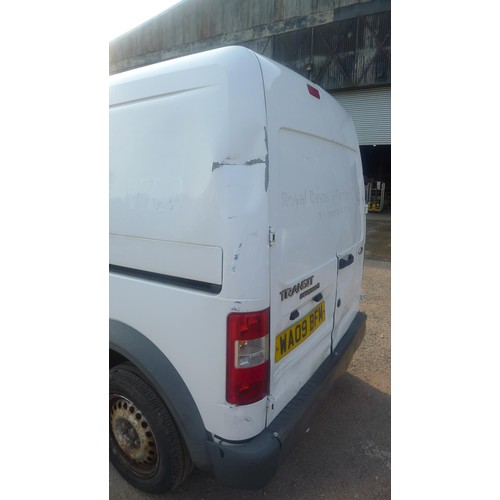 2400 - 1 Ford Transit Connect T230 L90 Van, Reg WA09 BFM, 1st reg 01/03/2009, 5 sp manual diesel 1753cc. Mo... 