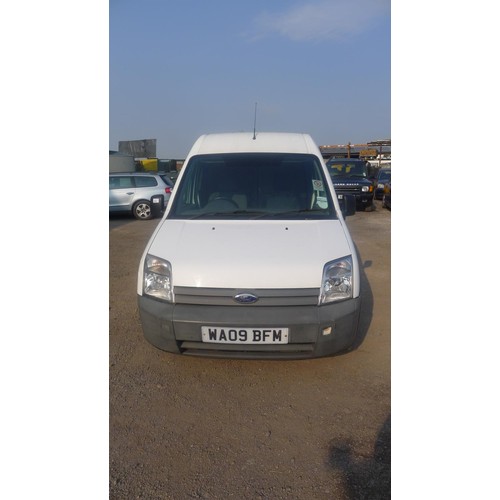 2400 - 1 Ford Transit Connect T230 L90 Van, Reg WA09 BFM, 1st reg 01/03/2009, 5 sp manual diesel 1753cc. Mo... 