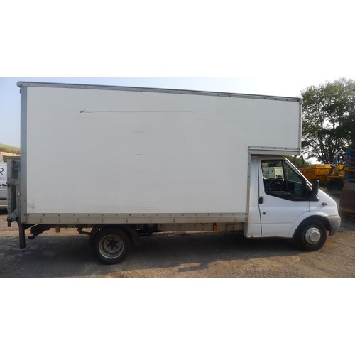 2401 - 1 Ford Transit115 T350L RWD Luton Reg WA09 BFJ 06 1st reg 06/03/2009, 6sp manual diesel, 2402cc, MoT... 