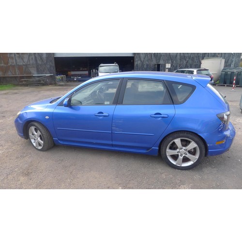 2412 - 1 Mazda 3 Sport 5 dr hatch, Reg SN55 NWG 14/01/2006, 5 sp manual Petrol 1999cc. 150bhp, MoT to 14/01... 