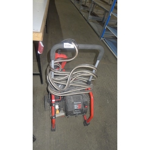 2334 - 1 Homelite pressure washer type Dual Flow (high pressure / high flow) with hose and lance, 240v