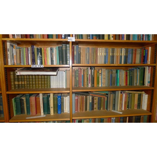 775a - Two bays of library books, mainly poetry