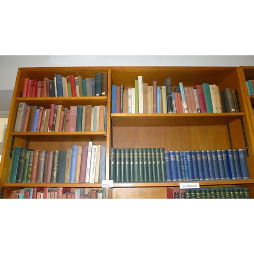 775b - Two bays of library books, mainly classics