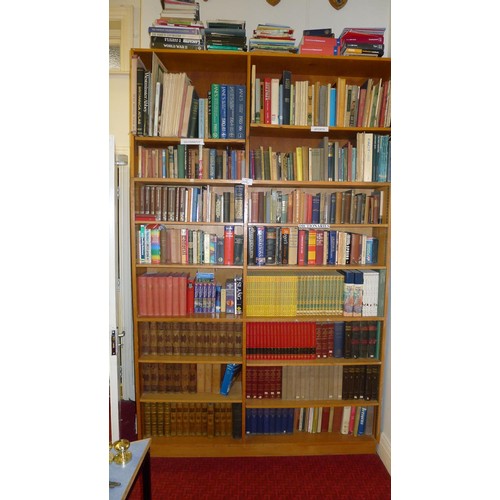 775c - Two bays of library books, mainly geography, dictionaries & sports