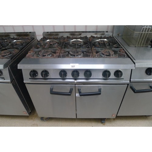 327 - 1 Falcon 6 burner gas range cooker