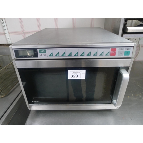 329 - 1 Sanyo commercial microwave type EM-C1901, 1900w, 240v