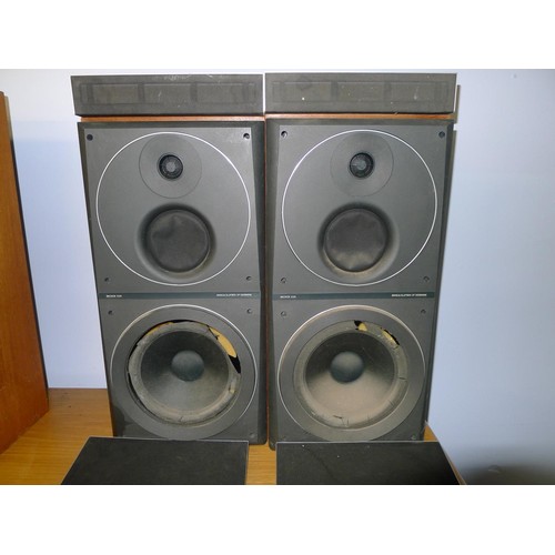 Hangen onthouden steekpenningen 2 Bang & Olufsen Beovox S55 speakers (some damage to cones) & 2 Bang &  Olufsen Beovox S60 speakers t