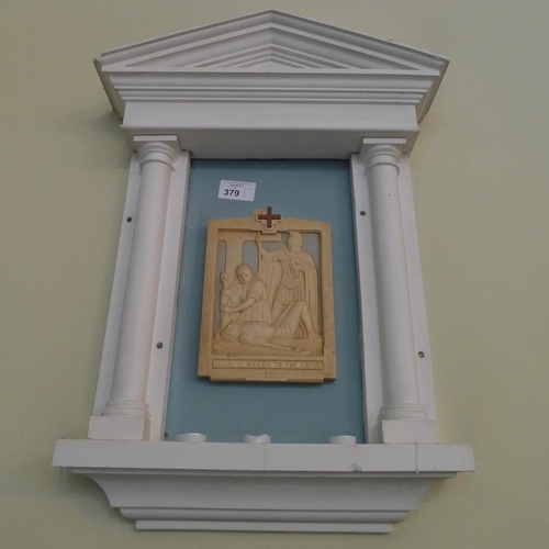 379 - 14 ecclesiastical wall mounted plaques 