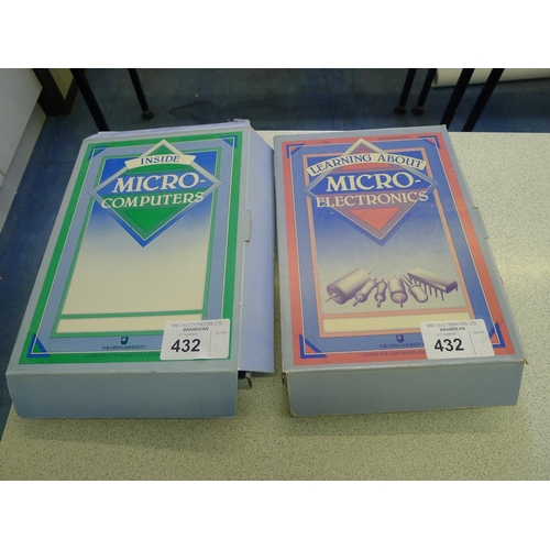 432 - 2 Open University educational sets - 1 x Learning About Micro Electronics & 1 x Inside Micro Compute... 