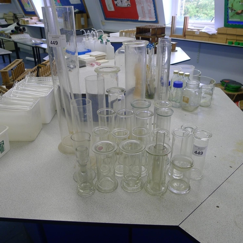 449 - A quantity of various laboratory glassware