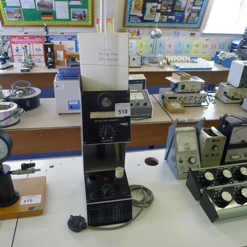 518 - 1 Inorganic Chemistry melting point apparatus