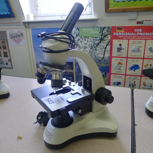 543 - 1 microscope by Brunel Microscopes type SP27 with a power supply