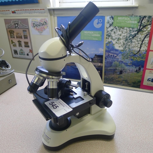 545 - 1 microscope by Brunel Microscopes type SP27 with a power supply