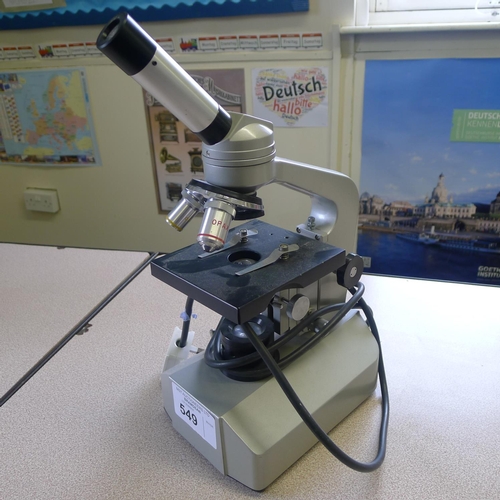 549 - 1 microscope by Opax, 240v (no other details visible)