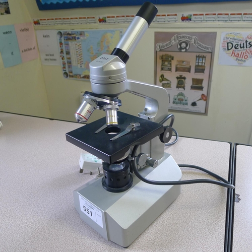 551 - 1 microscope by Opax, 240v (no other details visible)