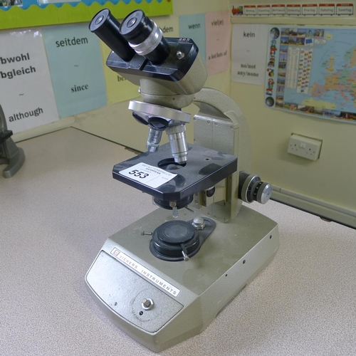 553 - 1 microscope by Vickers Instruments - no power lead included