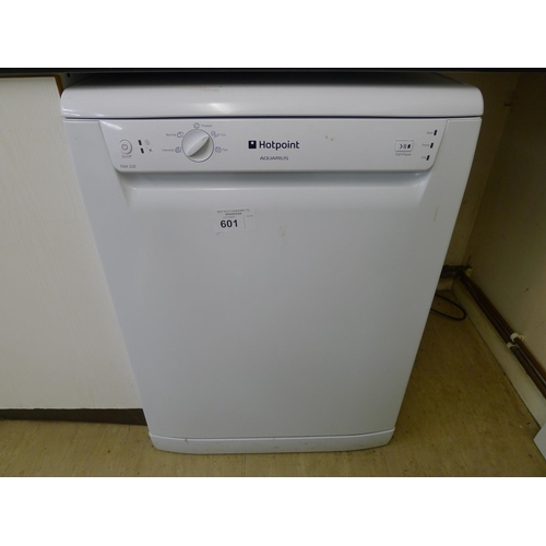 601 - A Hotpoint Aquarius undercounter dishwasher