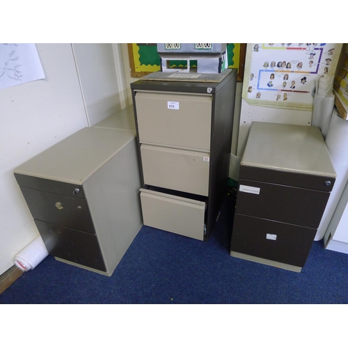 610 - Furniture in this classroom including; desks, bookcases, tables and filing cabinets etc