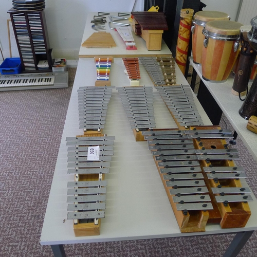 656 - Various xylophones and triangles and percussion instruments