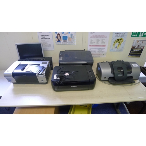 757 - 4 various printers and other electronic equipment