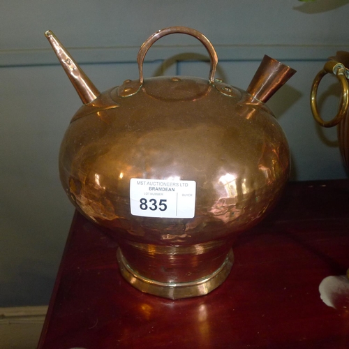 835 - A large copper pitcher