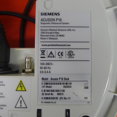 300A - A Siemens Acuson P10 diagnostic ultrasound system