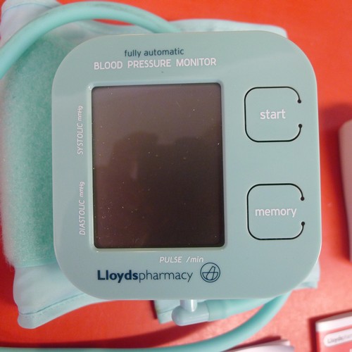 300D - 3 items by LLoyds Pharmacy comprising of a fully automatic blood pressure monitor, a digital cholest... 