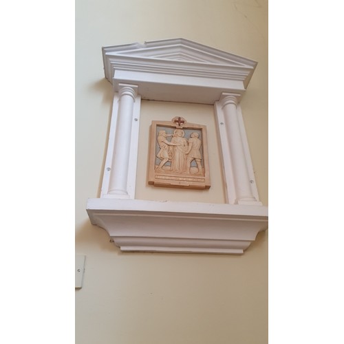 379 - 14 ecclesiastical wall mounted plaques 