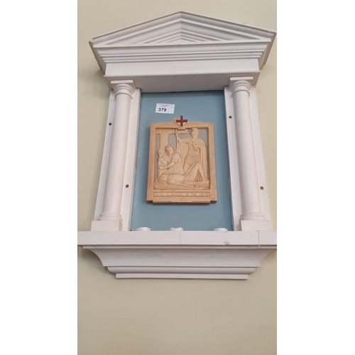 379 - 14 ecclesiastical wall mounted plaques 