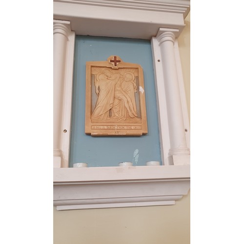 379 - 14 ecclesiastical wall mounted plaques 