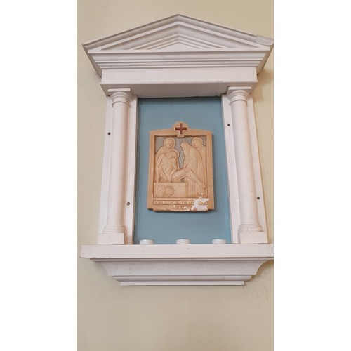 379 - 14 ecclesiastical wall mounted plaques 