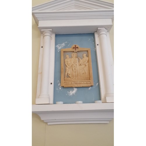 379 - 14 ecclesiastical wall mounted plaques 