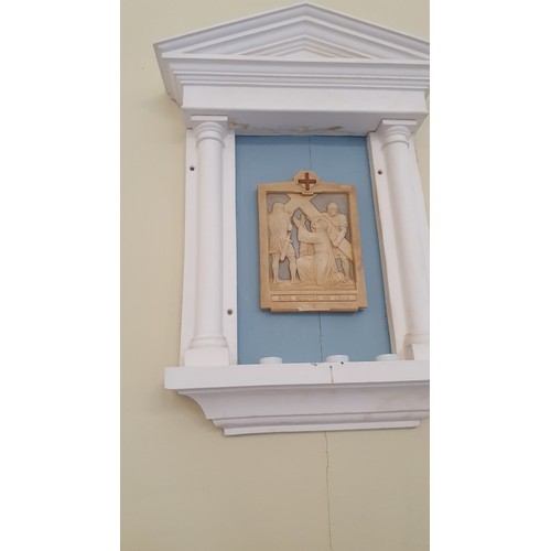 379 - 14 ecclesiastical wall mounted plaques 