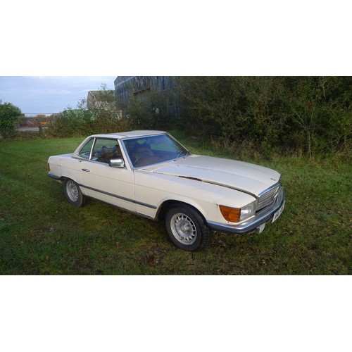 1001 - Mercedes 350 SL Auto 1979 Convertible with hard top. Petrol 3499cc. MoT & Tax exempt., dry stored si...